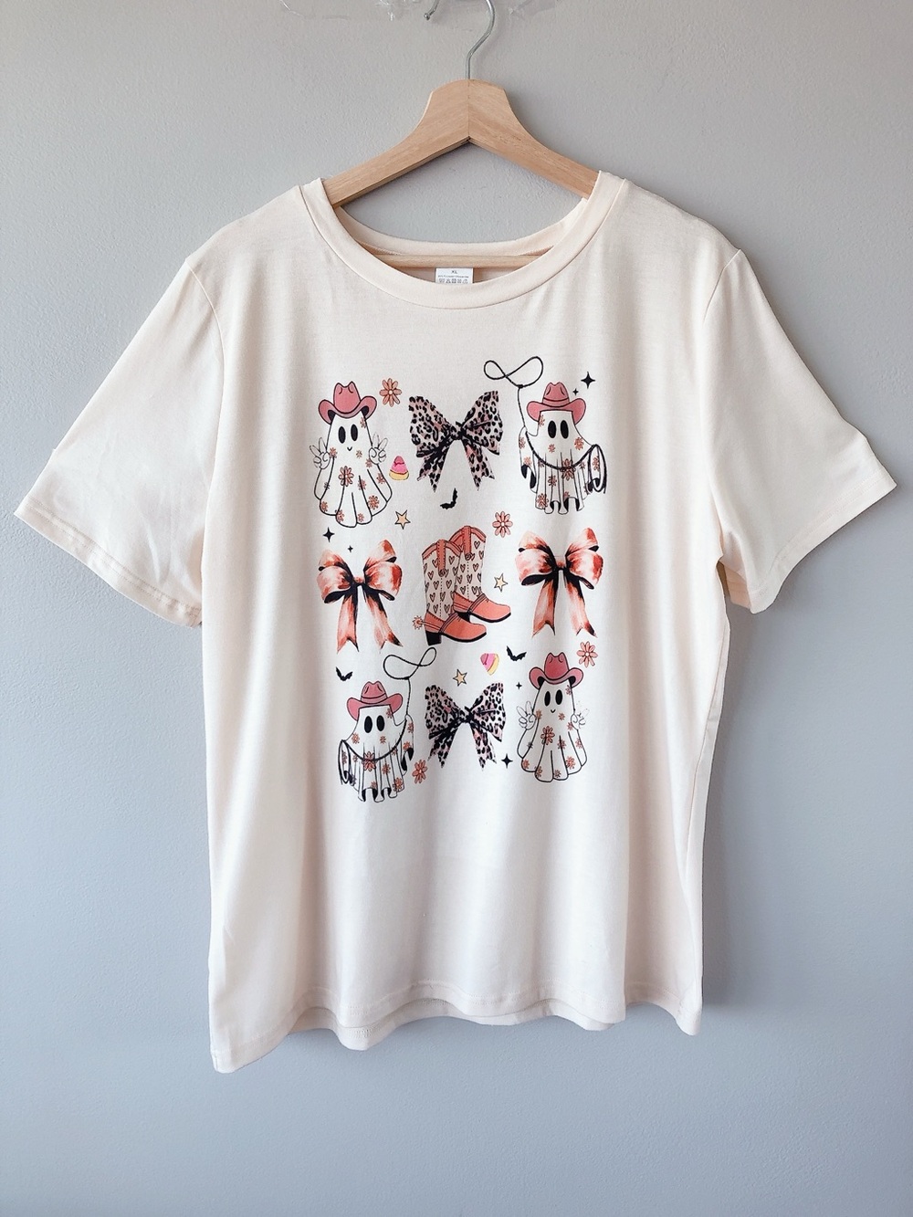 Halloween western country ghost women’s tshirt XL